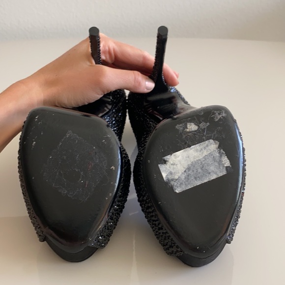 Gucci Black Etoile Sofia High Heel Platform. - Picture 9 of 13